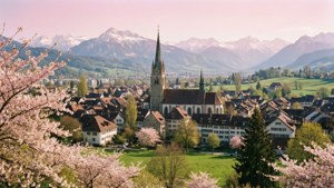 Aarau from Rütli Hill