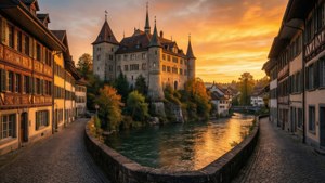 Aarau Golden Hour Panorama