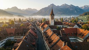 Aarau Old Town Panorama