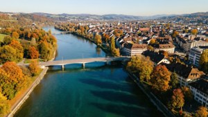 Aarau River Aare Autumn