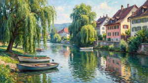 Aarau Riverbank Impression