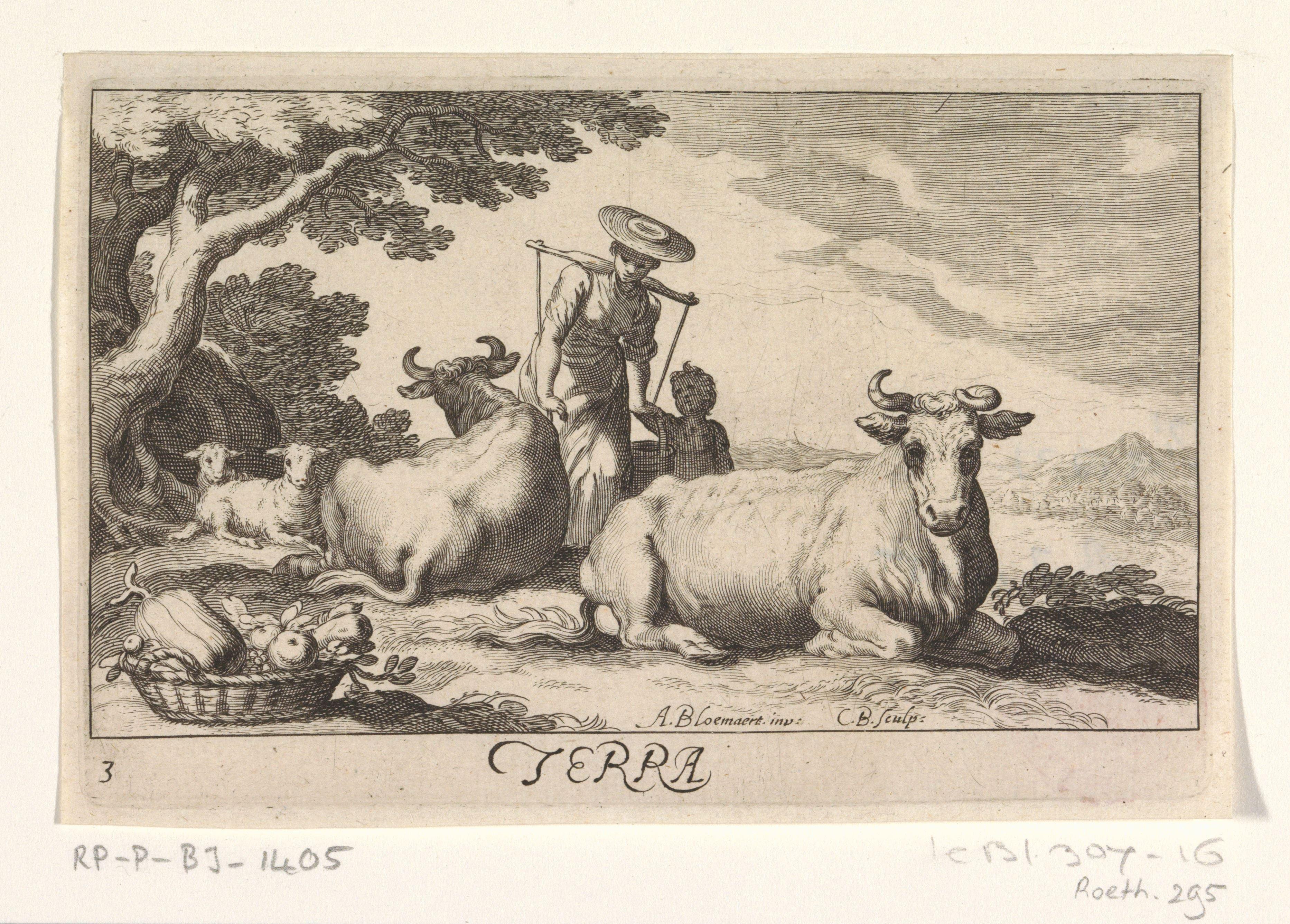 Aarde by Cornelis Bloemaert (II)