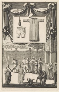 Aäron draagt het priestergewaad (efod)