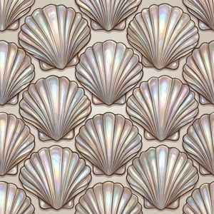 Abalone Shell Seamless Pattern