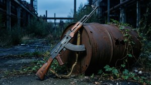 Abandoned AK Barrel