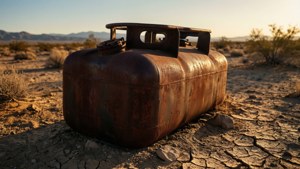 Abandoned Desert Gas Tank