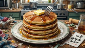 Abandoned Pancake Stack