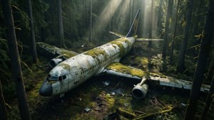 Abandoned Plane Forest Wreck