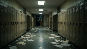 Abandoned School Hallway