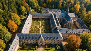 Abbey Aerial Autumn