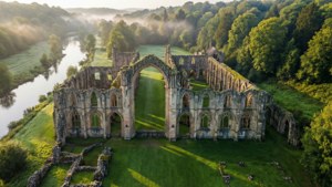 Abbey in the Mist