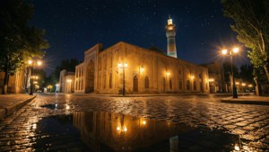 Abdulaziz Khan at Night