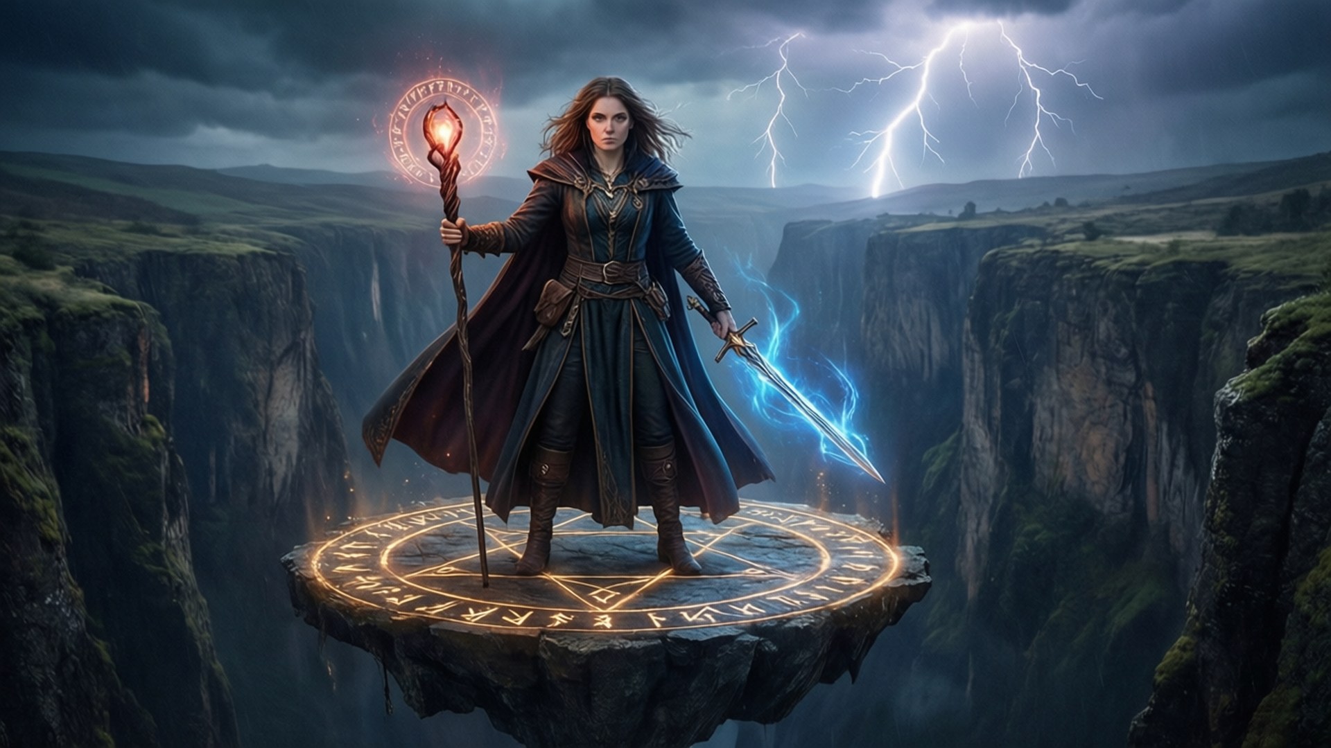 Above the Chasm by Wallpapers.art Studio