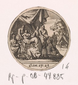 Abraham besnijdt zijn zoon Ismaël