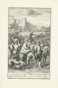 Abraham en Lot verlaten Haran