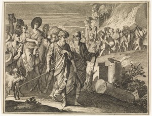 Abraham en Lot verlaten hun vaderland
