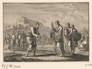 Abraham ontmoet koning Melchisedek