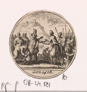 Abraham ontmoet koning Melchisedek