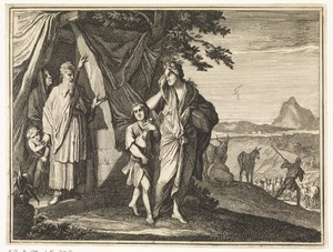 Abraham verstoot Hagar en Ismaël