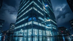 Abstergo HQ Night