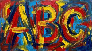 Abstract ABC Painting