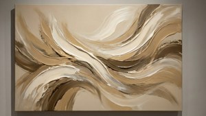 Abstract Beige Art