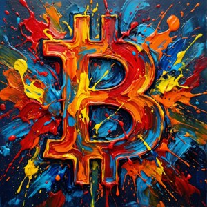 Abstract Bitcoin Splash