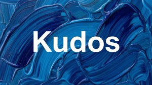 Abstract Blue Kudos