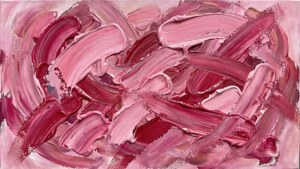 Abstract Brush Stroke Pink Banner
