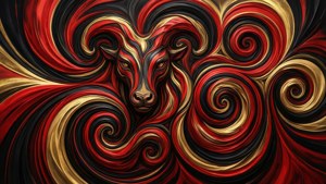 Abstract Capricorn Swirl
