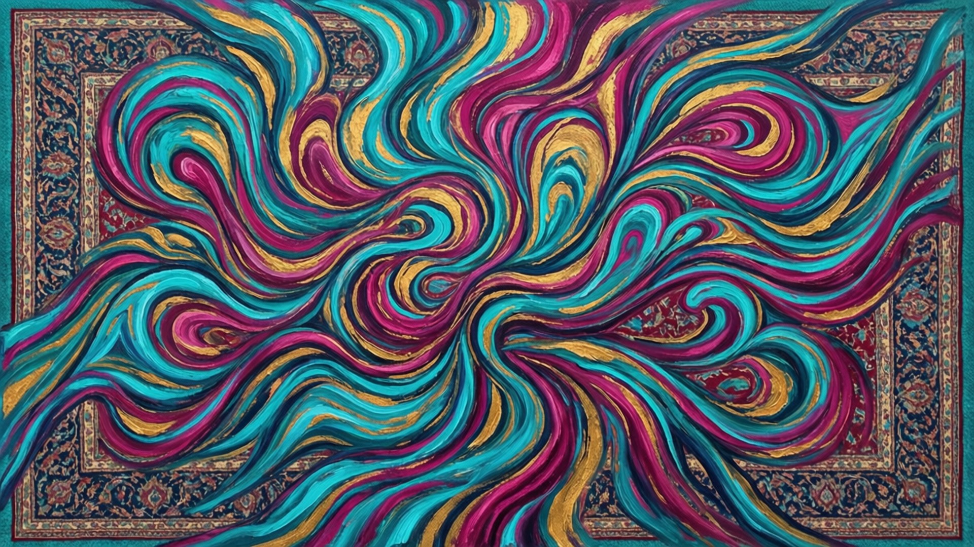 Abstract Carpet Swirl by Wallpapers.art Studio