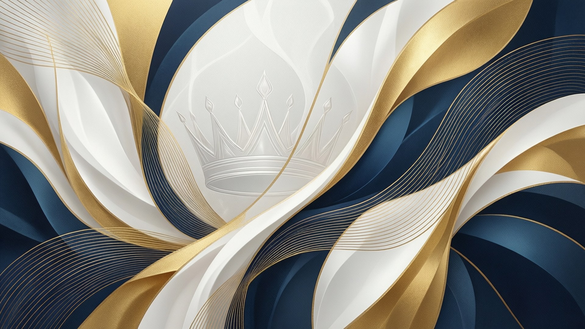 Abstract Crown Keep Calm by Wallpapers.art Studio
