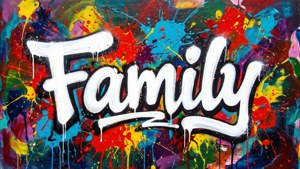Abstract Graffiti Family