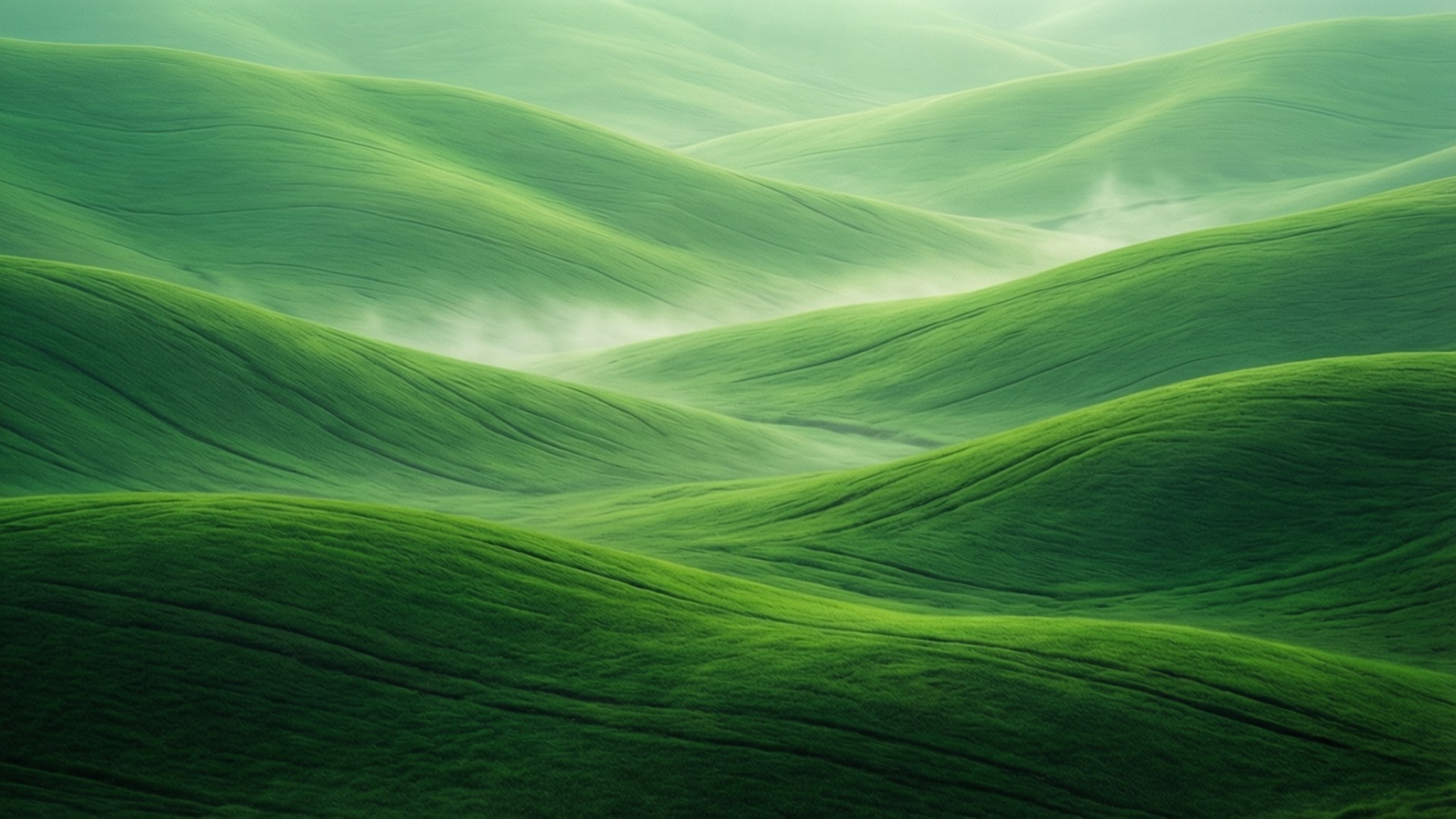 Abstract Green Hills by Wallpapers.art Studio