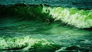 Abstract Green Waves