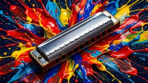 Abstract Harmonica Splash