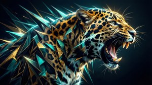 Abstract Jaguar Roar