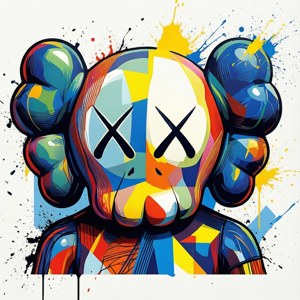Abstract Kaws Splash