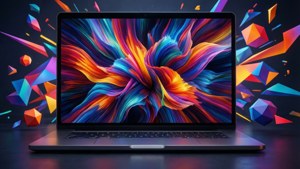 Abstract Laptop Art