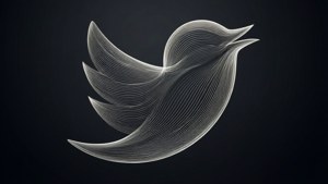 Abstract Line Twitter Bird