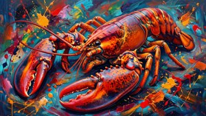 Abstract Lobster Splash