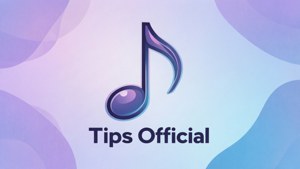 Abstract Music Note Logo