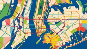 Abstract NYC Subway Map