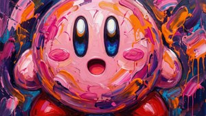 Abstract Paint Strokes Kirby