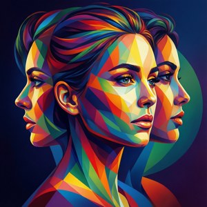Abstract Profile Faces