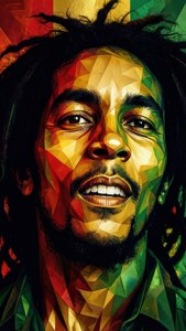 Abstract Rasta Portrait