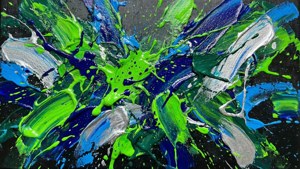 Abstract Rockstar Splatter