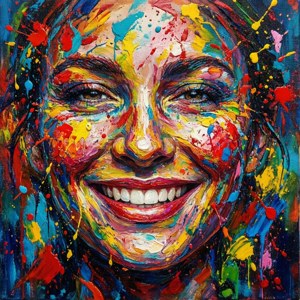 Abstract Smile Art