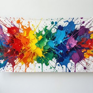 Abstract Splatter Welcome