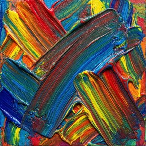 Abstract Squeegee Art Strokes